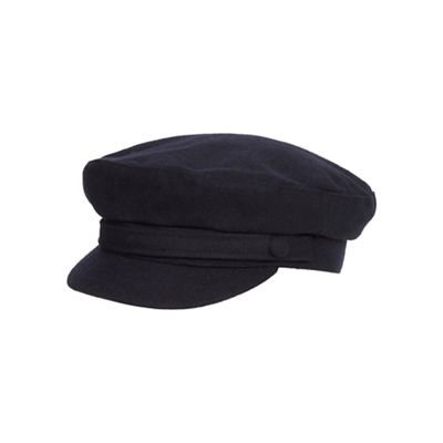 Navy mariner cap with wool